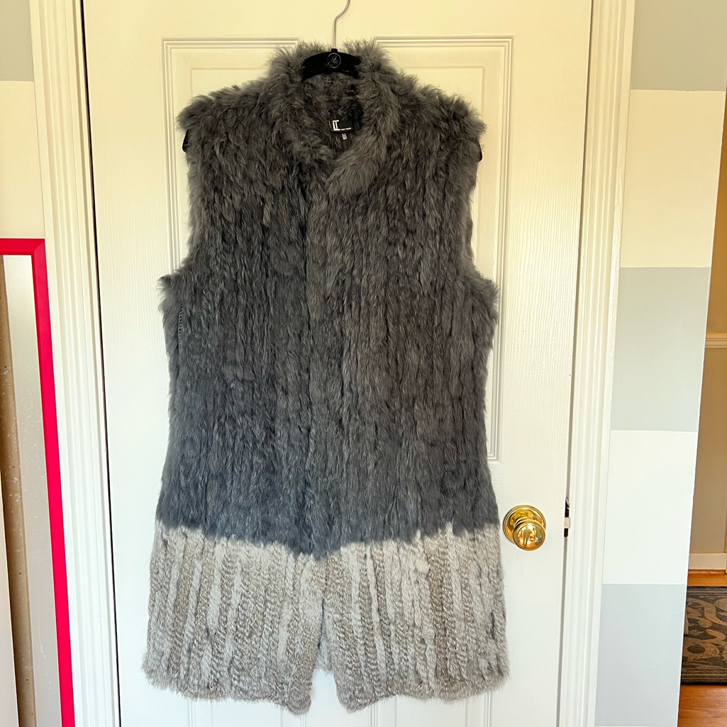 Rabbit Fur Vest By Love Token